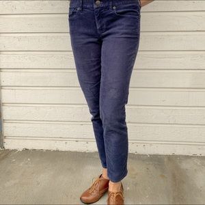 J Crew Toothpick corduroy pant